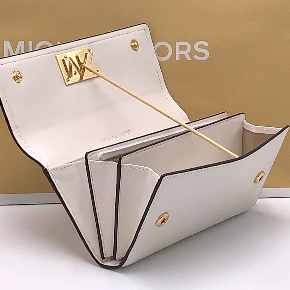 NWT MICHAEL KORS MIMI LARGE BIFOLD WALLET OPTIC WHITE COLOR - Picture 5 of 16